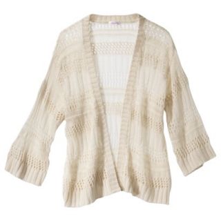 Xhilaration Juniors Open Cardigan   Cream S/M