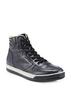 Tods Leather High Top Sneakers