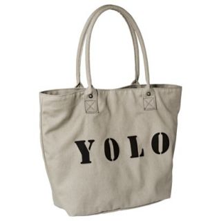 Mossimo Supply Co. Yolo Tote Handbag   Gray