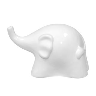 White Ceramic Elephant (6.5 inches high x 10 inches wide x 5.5 inches deepFor decorative purposes onlyDoes not hold waterModel: UTC70566 CeramicSize: 6.5 inches high x 10 inches wide x 5.5 inches deepFor decorative purposes onlyDoes not hold waterModel: U