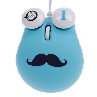 Sibyl Cute Chaplin Style USB Wired 3D Optical Mouse with Mouse Pad