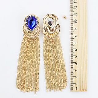 Kayshine Blue Tassels Earrings