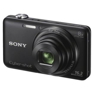 SONY Cyber shot DSCWX80 16.1MP Digital Camera with 8x Optical Zoom   Black
