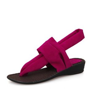Suede Womens Low Heel Slingback Sandals Shoes(More Colors)