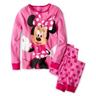 Disney Minnie Mouse 2 pc. Pajamas   Girls 2 10, Pink, Girls