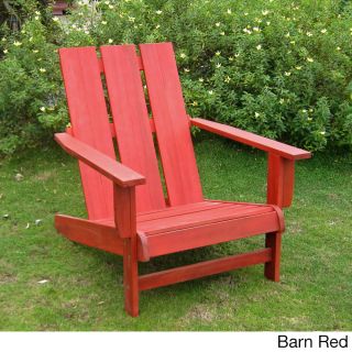 Acacia Hardwood Natural Square Back Adirondack Chair (Antique hand scraped, sky blue, mint green, barn redWeather resistant YesUV protection YesDimensions 37 inches high x 29 inches wide x 38 inches deepWeight 49 poundsAssembly required. )