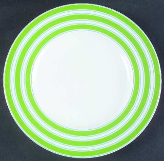 Lenox China Cays Stripe Green Accent Luncheon Plate, Fine China Dinnerware   Kat
