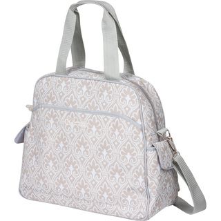 The Bumble Collection Brittany Backpack Diaper Bag In Blue Filagree