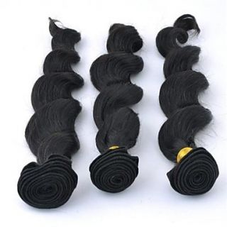 Brazilian Loose Wave Weft 100% Virgin Remy Human Hair Extensions 14 Inch 3Pcs