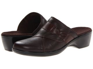 Clarks May Rosebud Womens Clog/Mule Shoes (Brown)