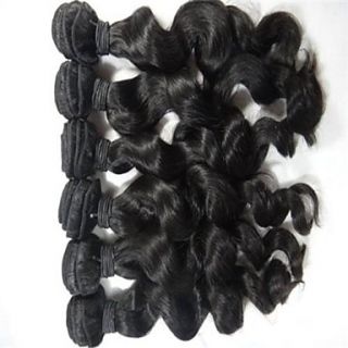 Thick End Weft Indian Loose Wave Weft 100% Virgin Remy Human Hair Extensions 18 Inch 3Pcs /lot