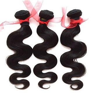 Well constructed Indian Loose Wave Weft 100% Virgin Remy Human Hair Extensions 12 Inch 3Pcs