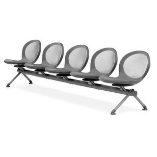 OFM Net Series Five Chair Beam Seating NB 5 Color: Gray