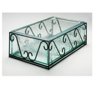 Cal Mil Removable Wire & Faux Glass Housing w/ Pan, 12 x 20 in