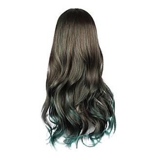 High Quality Cosplay Synthetic Wig Harajuku Style Lolita Mixed Color Long Wavy Wig