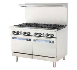 Turbo Air 48 in Restaurant Range w/ 2 Burner, 36 in Right Griddle, 2 Oven, NG