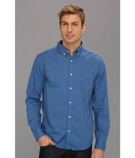 Lucky Brand Surf Wash Shirt Mens Long Sleeve Button Up (Blue)
