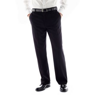 Arrow Black Herringbone Suit Pants, Mens