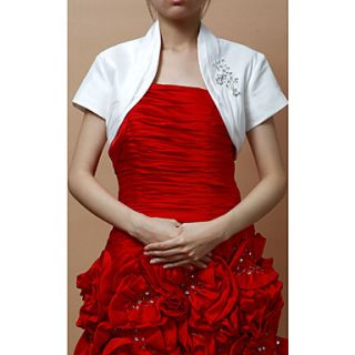 Wonderful Taffeta Short Sleeve Womens Evening/Wedding Jacket/Wrap (More Colors)