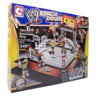 WWE Stackdown Ring with John Cena, The Miz and Referee