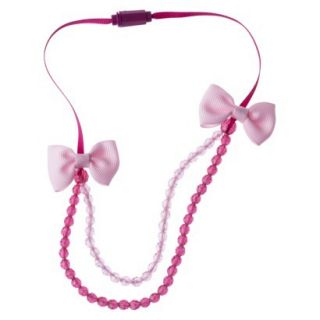 Cherokee Infant Toddler Girls Beaded Necklace   Pink
