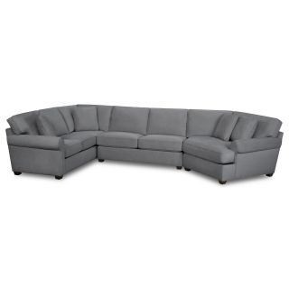 Possibilities Roll Arm 3 pc. Left Arm Sofa Sectional, Cement