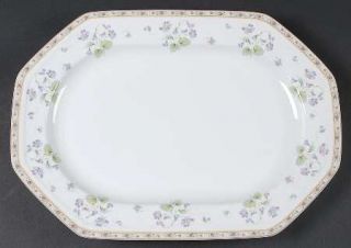 Christopher Stuart Gracious 14 Oval Serving Platter, Fine China Dinnerware   Vi