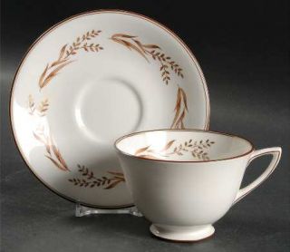 Royal Doulton Autumn Breezes Footed Cup & Saucer Set, Fine China Dinnerware   Go