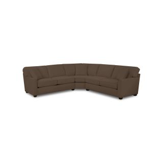 Possibilities Sharkfin Arm 3 pc. Left Arm Sofa Sectional, Earth