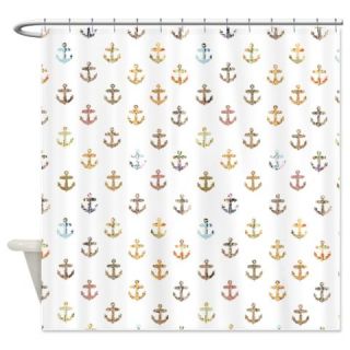  Vintage anchor pattern Shower Curtain  Use code FREECART at Checkout
