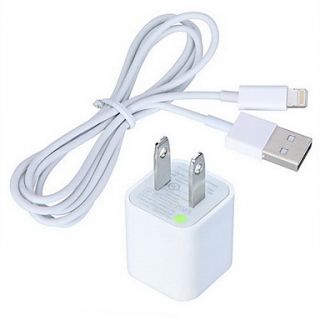 AC Charger with Apple 8 Pin USB Cable(100cm)