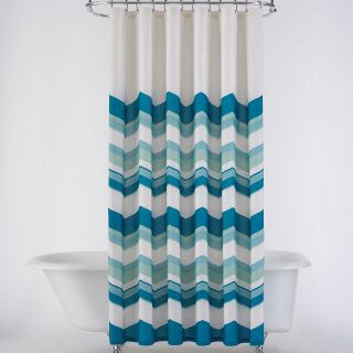 JCP Home Collection JCPenney Home Chevron Shower Curtain, Green/Blue