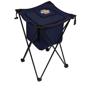 Picnic Time University Of Illinois Fighting Illini Sidekick Portable Cooler (Navy/SlateMaterials: Polyester; PVC liner and drainage spout; steel frameDimensions Opened: 18.5 inches Long x 18.5 inches Wide x 27.8 inches HighDimensions Closed: 8 inches Long