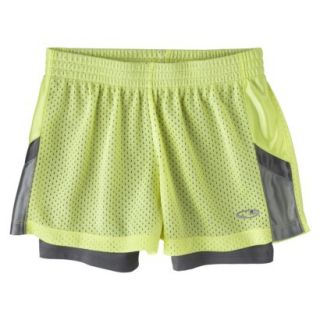 C9 by Champion Girls 2 Fer Mesh Short   M Lime