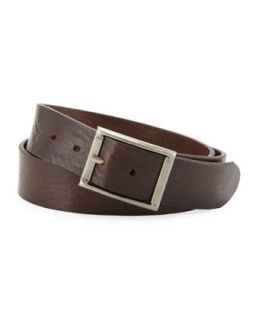 Rivergate Mens Leather Belt, Dark Brown