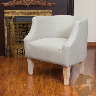 Christopher Knight Home Baley Light Grey Fabric Club Chair (Light greyFeatures: Rounded backrestSome assembly requiredDimensions: 30 inches high x 29 inches wide x 27.80 inches deepSeat dimensions: 18.5 inches high x 19 inches wide x 20 inches deepWeight 