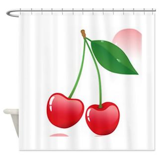 CafePress Cherry Shower Curtain Free Shipping! Use code FREECART at Checkout!