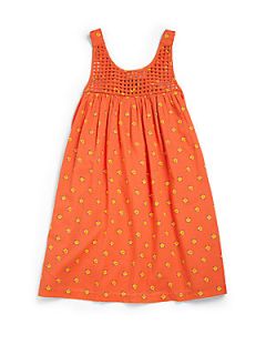 Stella McCartney Kids Toddlers & Little Girls Latticework Sundress   Orange