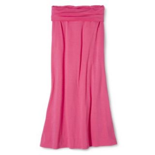 Mossimo Supply Co. Juniors Foldover Maxi Skirt   Blazing Coral L(11 13)