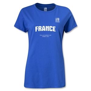 FIFA U 20 World Cup 2013 Womens France T Shirt (Royal)