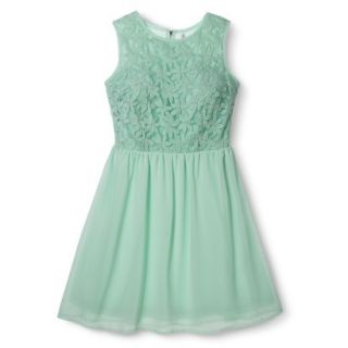 Xhilaration Juniors Daisy Organza Dress   Mint M(7 9)