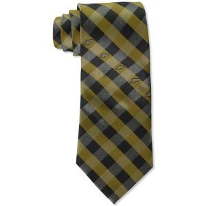 Purdue Boilermakers Eagles Wings Polyester Checked Tie