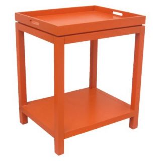 Accent Table: Threshold Tray Top Side Table   Orange