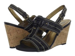 Anne Klein Tuva Womens Wedge Shoes (Black)