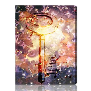 Oliver Gal Malletier Key Graphic Art on Canvas 10088 Size: 12 x 16