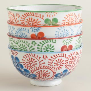 Blue Pacific Rice Bowls, Set of 4   World Market