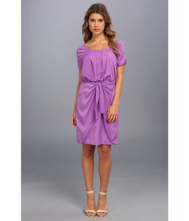 Jessica Simpson Short Sleeve With Wrap Skirt Dress Womens Dress (Blue)
