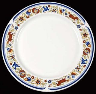 Villeroy & Boch Troubadour Luncheon Plate, Fine China Dinnerware   Multi Color,B