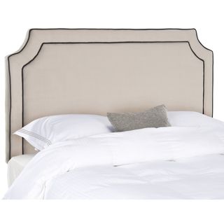 Safavieh Dane Taupe Headboard (full) (TaupeMaterials Plywood and linen fabricDimensions 54.5 inches high x 55.5 inches wide x 3.7 inches deepThis product will ship to you in 1 box.Assembly required )