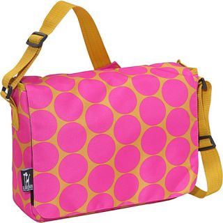 Big Dots Hot Pink Kickstart Messenger Bag   Big